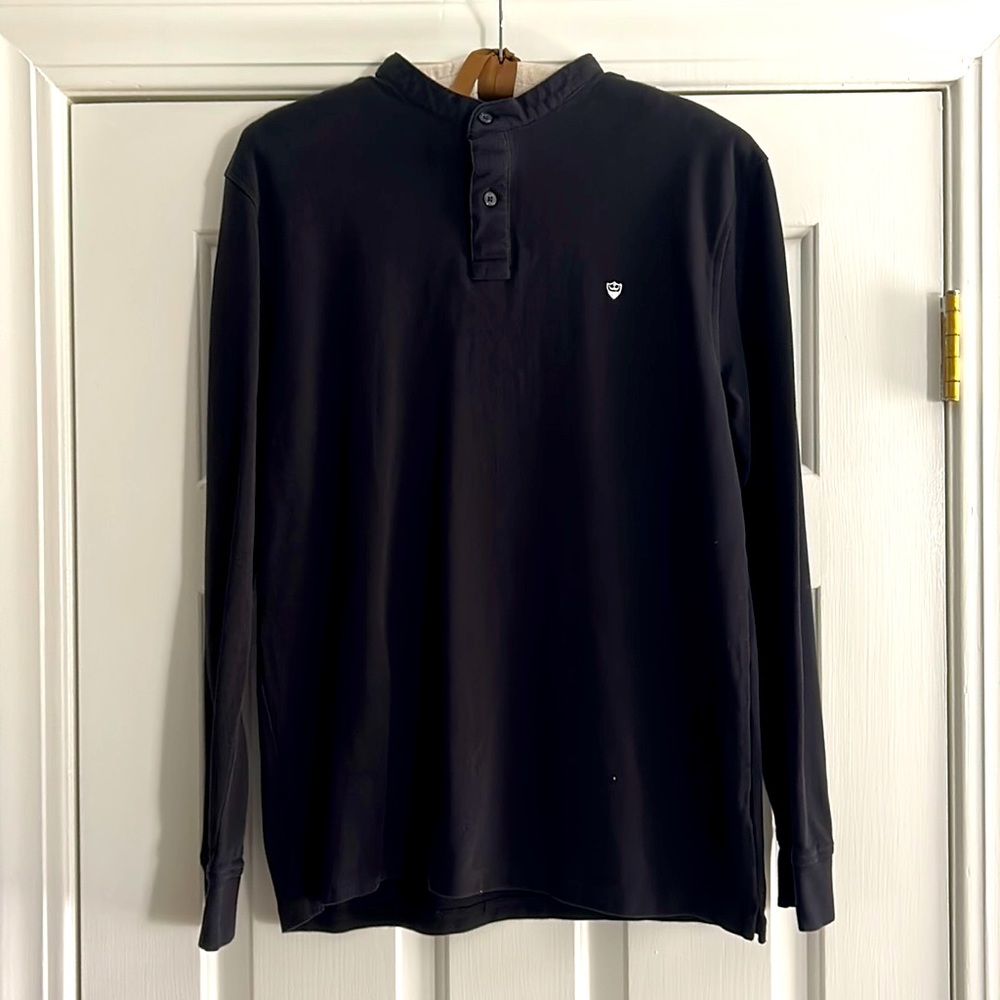 Zara Long-Sleeved Mandarin Collar Polo